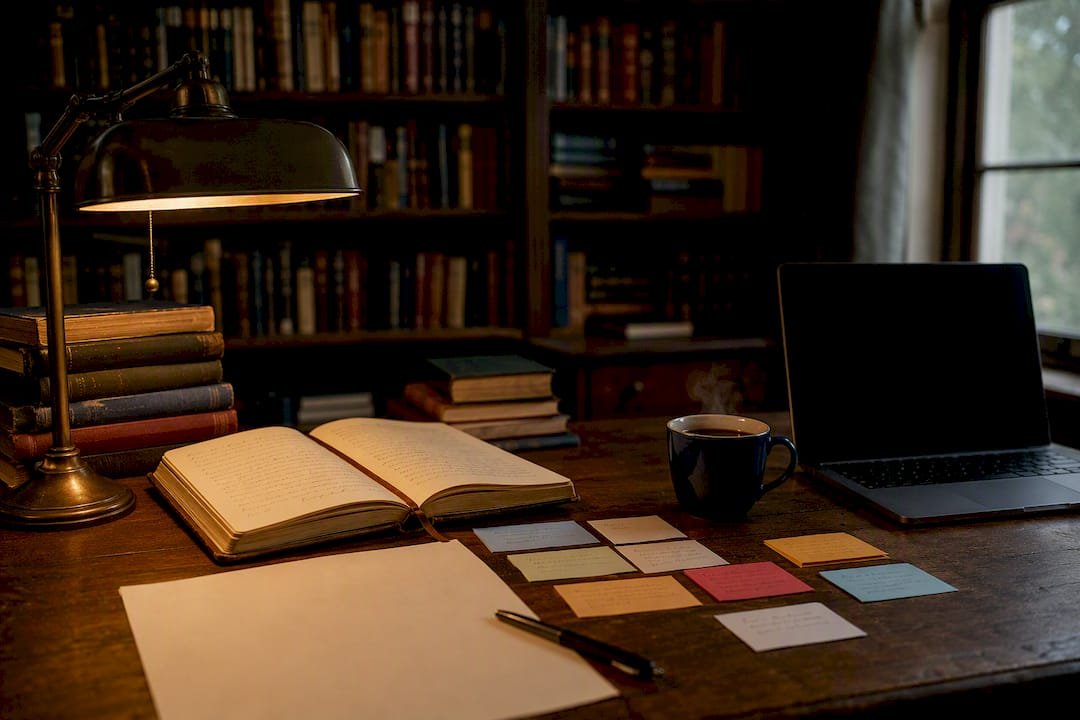A historical research plan turns evidence into scenes